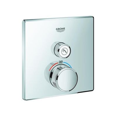 GROHE Thermostat Grohtherm SmartControl 29123 eckig FMS ein Absperrventil chrom