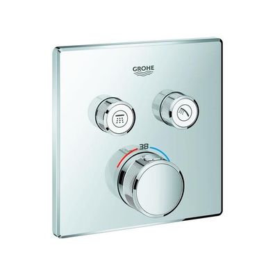 GROHE Thermostat Grohtherm SmartControl 29124 eckig FMS 2 Absperrventile chrom