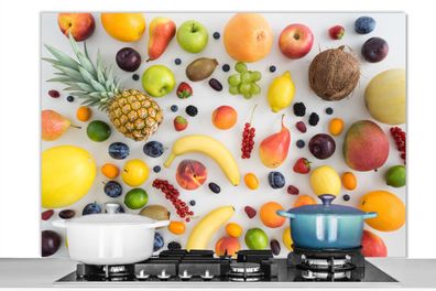Spritzschutz Küchenrückwand - 120x80 cm Regenbogen - Obst - Sommer - Jahreszeiten