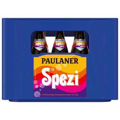 Paulaner Spezi ZERO Cola-Mix - Mehrweg - mit Kasten 20x 0,50 Liter Kasten