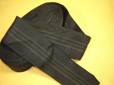 Ripsband Herrenhut Hutband seidig hochwertig schwarz 4,8cm breit Meter RB40