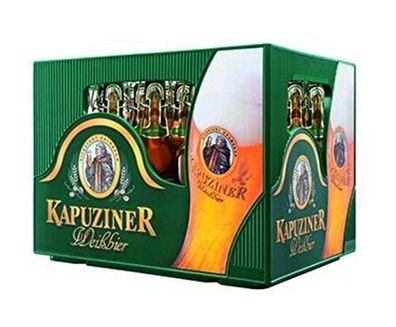 Kapuziner - Weißbier Weizen hell 20x0,5l 5,4% vol - Mehrweg-Pfand -
