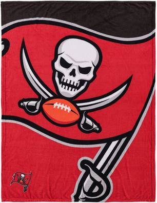 NFL Tampa Bay Buccaneers Kuscheldecke Couch Supreme Plush Throw Decke 5051586187680