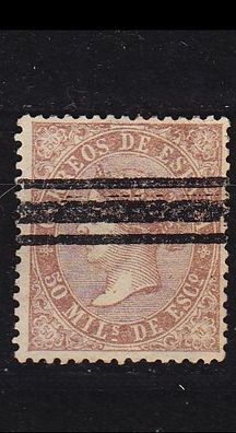 Spanien SPAIN [1868] MiNr 0093 ( O/ used ) [01] Balken-O