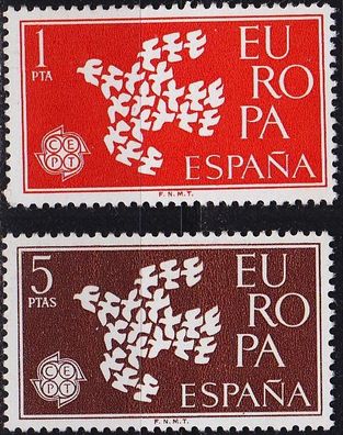Spanien SPAIN [1961] MiNr 1266-67 ( * * / mnh ) CEPT