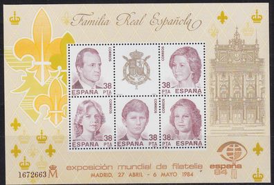 Spanien SPAIN [1984] MiNr 2627 Block 27 ( * * / mnh )