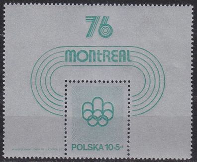 POLEN POLAND [1975] MiNr 2367 Block 61 ( * */ mnh ) Olympia