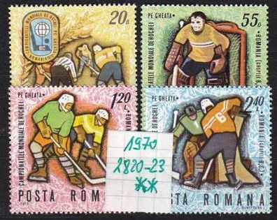 Rumänien Romania [1970] MiNr 2820-23 ( * */ mnh ) Eishockey