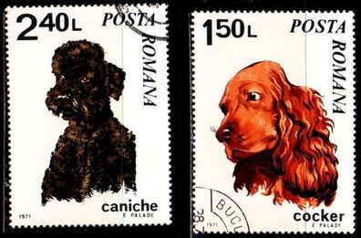 Rumänien Romania [1971] MiNr 2912 ex ( O/ used ) [01] Hunde