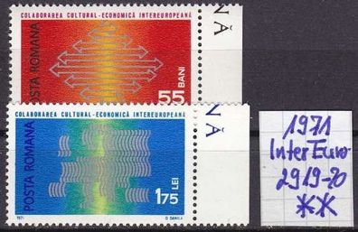 Rumänien Romania [1971] MiNr 2919-20 ( * */ mnh ) Inter Europa