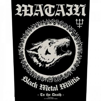 Watain Black Metal Militia Rückenaufnäher Backpatch Brand neu - Brand new