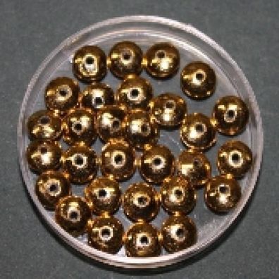 Wachsperlen - Scheiben, 5 x 3 mm, gold