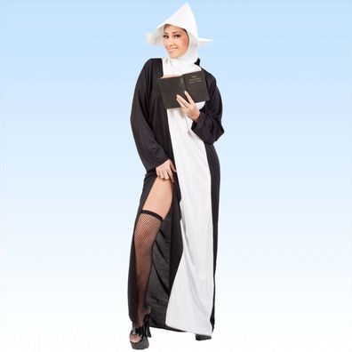 Heißes Nonnenkostüm Gr. 38/40 Kostüm Nonne Kloster Abtissin Äbtin Karnevalkostüm