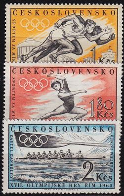 CSSR [1960] MiNr 1206-08 ( * * / mnh ) Olympiade
