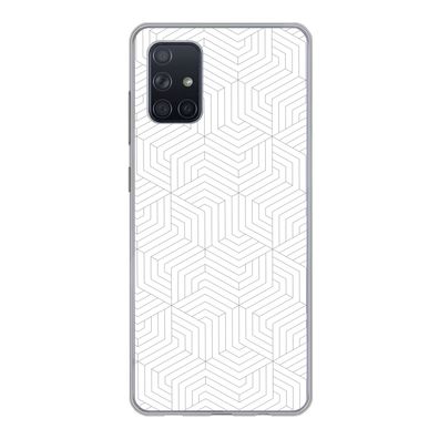 Handyhülle Samsung Galaxy A51 Silikonhülle Schutzhülle Handy Hülle Abstrakt - Muster