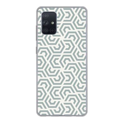 Handyhülle Samsung Galaxy A51 Silikonhülle Schutzhülle Handy Hülle Design - Linie - M