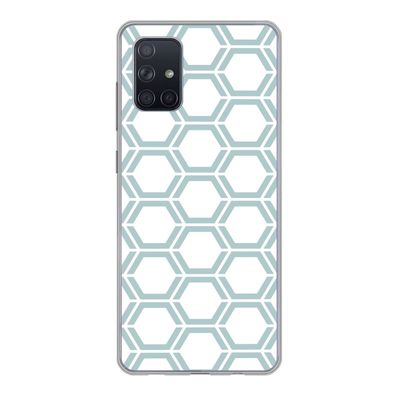 Handyhülle Samsung Galaxy A51 Silikonhülle Schutzhülle Handy Hülle Muster - Linie - G