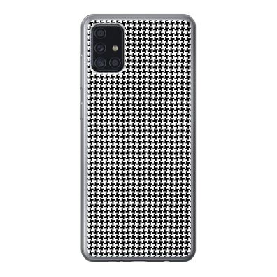 Handyhülle Samsung Galaxy A52 5G Silikonhülle Schutzhülle Handy Hülle Abstrakt - Must