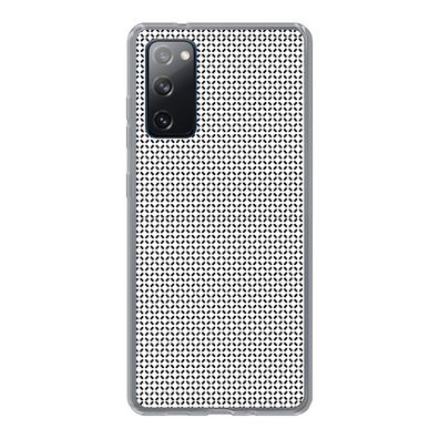 Handyhülle Samsung Galaxy S20 FE Silikonhülle Schutzhülle Handy Hülle Schwarz - Weiß