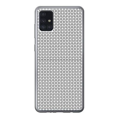 Handyhülle Samsung Galaxy A52 5G Silikonhülle Schutzhülle Handy Hülle Schwarz - Weiß