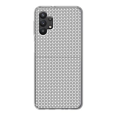 Handyhülle Samsung Galaxy A32 5G Silikonhülle Schutzhülle Handy Hülle Schwarz - Weiß