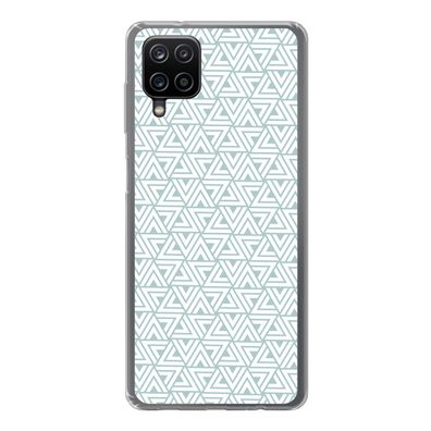 Handyhülle Samsung Galaxy A12 Silikonhülle Schutzhülle Handy Hülle Muster - Linie - D