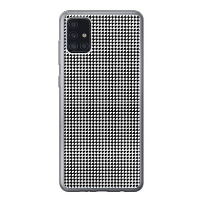 Handyhülle Samsung Galaxy A52 5G Silikonhülle Schutzhülle Handy Hülle Schwarz - Weiß