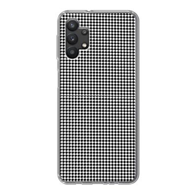 Handyhülle Samsung Galaxy A32 5G Silikonhülle Schutzhülle Handy Hülle Schwarz - Weiß