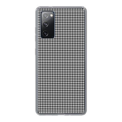Handyhülle Samsung Galaxy S20 FE Silikonhülle Schutzhülle Handy Hülle Schwarz - Weiß