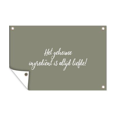 Outdoor-Poster Gartenposter 60x40 cm Sprichwörter - Liebe - Zitate - Die geheime Zut