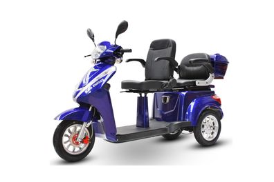 Elektromobil Seniorenmobil E-Roller Zweisitzer ECO ENGEL 503 Blau 20Ah 25 km/ h