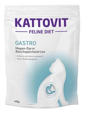 Kattovit ¦ Feline Diet - Gastro - 400g ¦trockenes Katzenfutter bei Erkrankungen ...