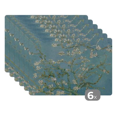 Placemats Tischset 6-teilig 45x30 cm Van Gogh - Blüte - Alte Meister - Vincent van