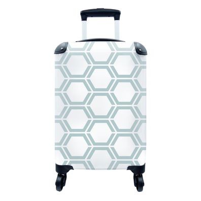 Koffer Reisekoffer - 35x55 cm Muster - Linie - Gestaltung - Sechseck