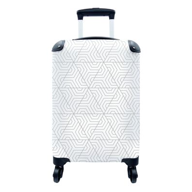 Koffer Reisekoffer - 35x55 cm Abstrakt - Muster - Entwurf - Dreieck (Gr. 35x55x20 cm)