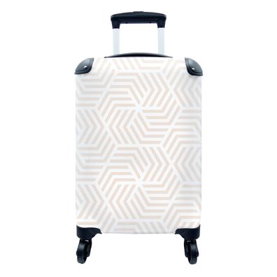Koffer Reisekoffer - 35x55 cm Muster - Geometrie - Gestaltung - Pastell