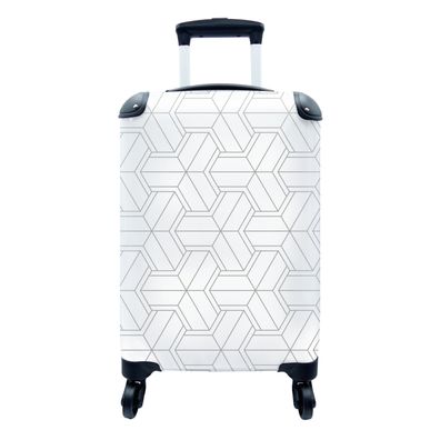 Koffer Reisekoffer - 35x55 cm Gestaltung - Geometrie - Muster - Linie