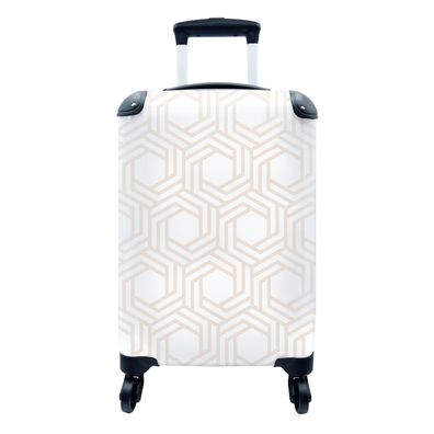 Koffer Reisekoffer - 35x55 cm Gestaltung - Geometrie - Muster (Gr. 35x55x20 cm)