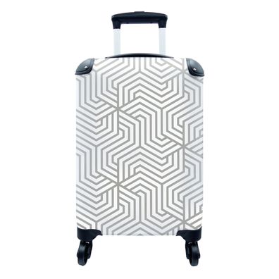 Koffer Reisekoffer - 35x55 cm Linie - Gestaltung - Geometrie - Muster
