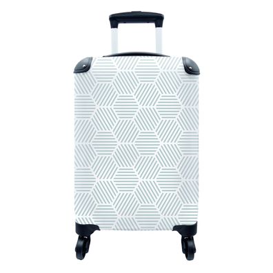 Koffer Reisekoffer - 35x55 cm Abstrakt - Muster - Entwurf (Gr. 35x55x20 cm)