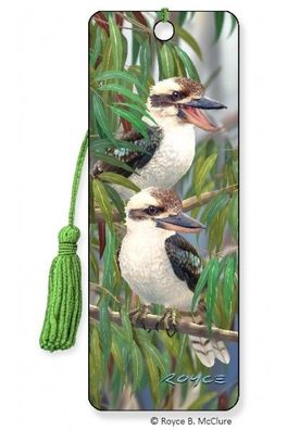 3D Lesezeichen Kookaburras