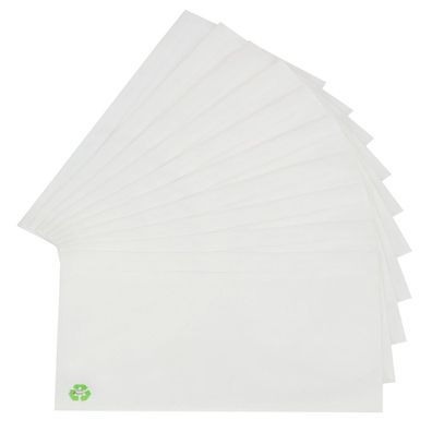 10 Lieferscheintaschen Dokumententaschen DIN Lang Pergamin Papier transparent recycle
