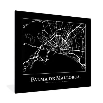 Poster Bilder - 40x40 cm Karte - Stadtplan - Palma de Mallorca - Karte (Gr. 40x40 cm)