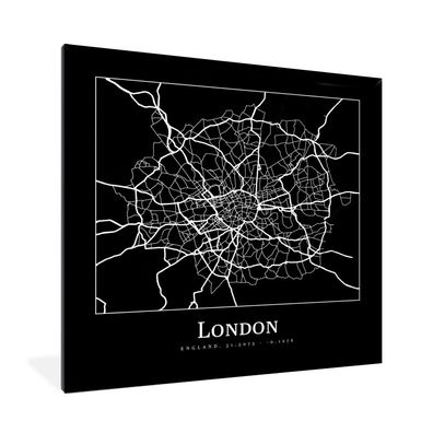 Poster Bilder - 40x40 cm Karte - Stadtplan - London (Gr. 40x40 cm)