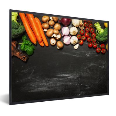 Poster Bilder - 80x60 cm Karotte - Gemüse - Gewürze (Gr. 80x60 cm)