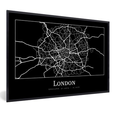 Poster Bilder - 60x40 cm Karte - Stadtplan - London (Gr. 60x40 cm)
