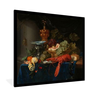 Poster Bilder - 40x40 cm Stilleben mit einem goldenen Kelch - Gemälde - Alte Meister