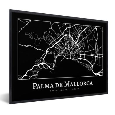 Poster Bilder - 40x30 cm Karte - Stadtplan - Palma de Mallorca - Karte (Gr. 40x30 cm)