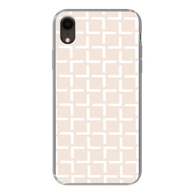 Handyhülle iPhone XR Silikonhülle Schutzhülle Handy Hülle Design - Linie - Muster - B