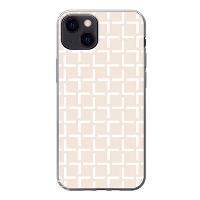 Handyhülle iPhone 13 Silikonhülle Schutzhülle Handy Hülle Design - Linie - Muster - B